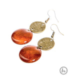 Larrikin - vagány kétrészes tűzzománc fülbevaló