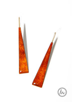 Aveline - karamell színű tűzzománc fülbevaló